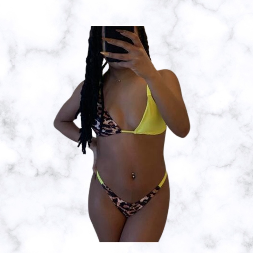 Yellow leopard bikini - Picture 3 of 3